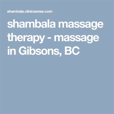 Sexual massage Gibsons